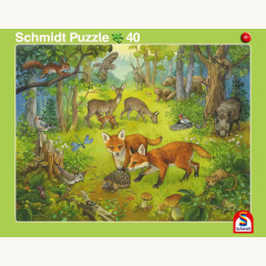 Schmidt Puzzle - 2 Rahmenpuzzle 24/40T Haustiere