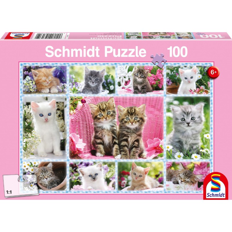 Schmidt Puzzle - Katzenfreunde - 100 Teile