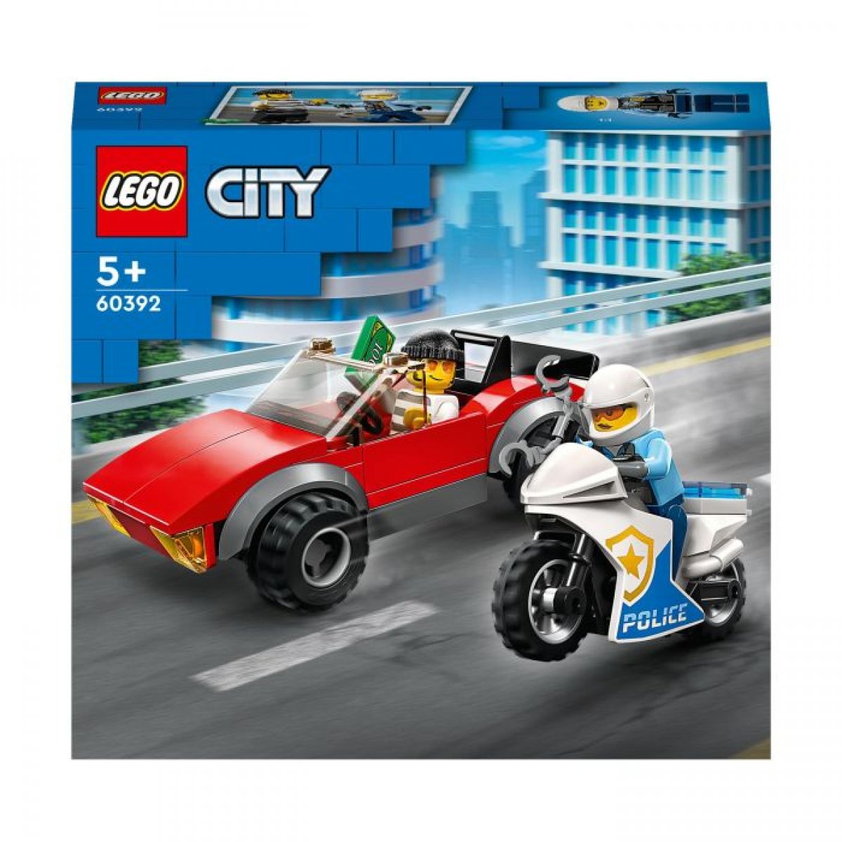 LEGO 60392 - City Verfolgungsjagd mit dem Polizeimotorrad
