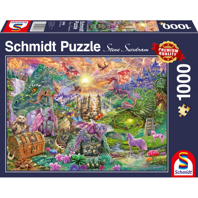 Schmidt Puzzle - Verzaubertes Drachenland - 1000 Teile