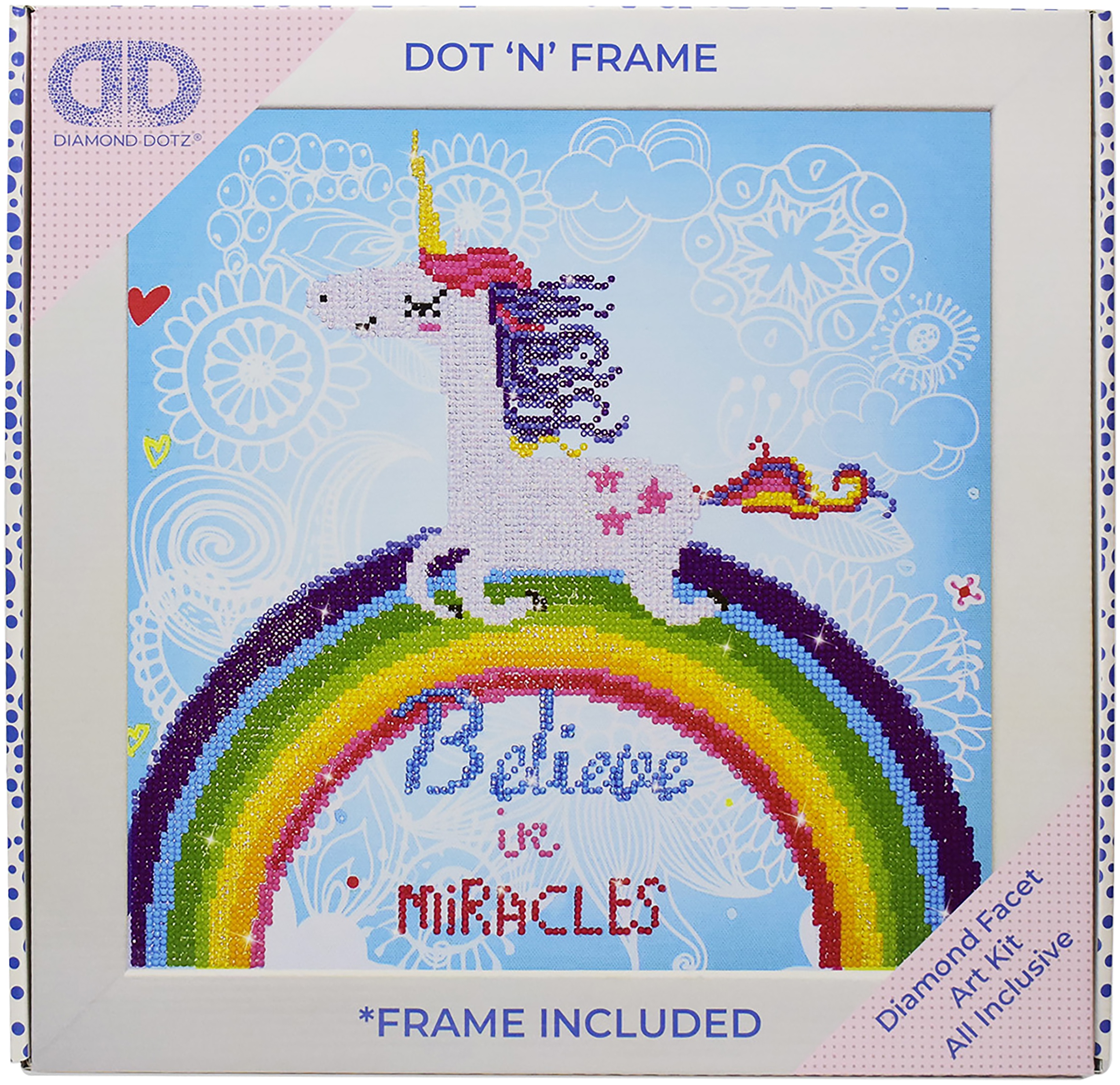 Believe In Miracles in frame Diamond Dotz 35x35 cm