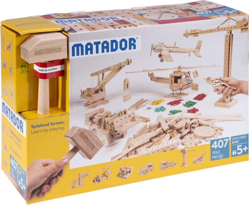 Matador Explorer E407 Holz Konstruktionsbaukasten