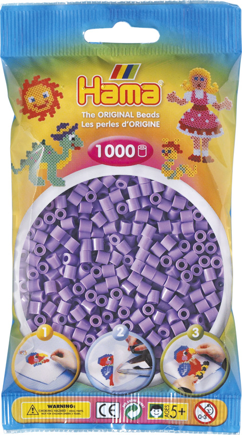 HAMA Bügelperlen im Beutel - 1.000 Stück - 207-45 pastell rosa