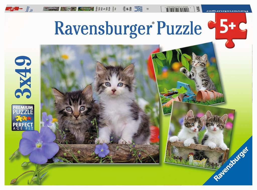 Ravensburger Puzzle - Süße Samtpfötchen - 3x49 Teile