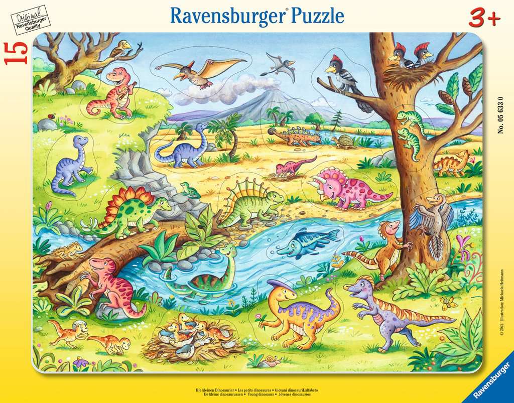 Ravensburger Puzzle - Die kleinen Dinosaurier - 15 Teile
