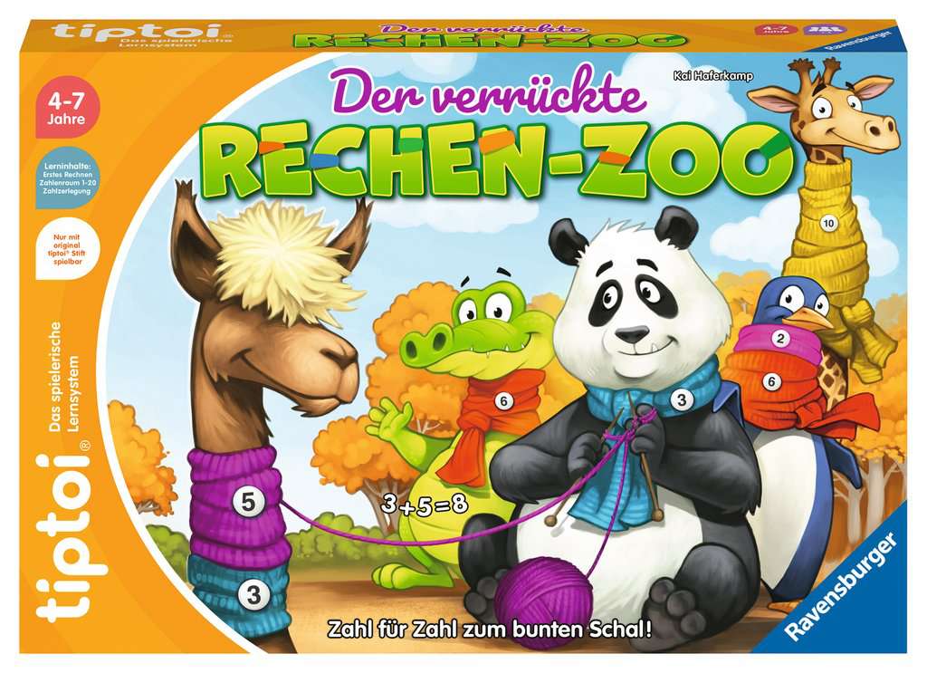 Ravensburger Bücher - Der verrückte Rechen-Zoo - Lernspiel ab 4 Jahren