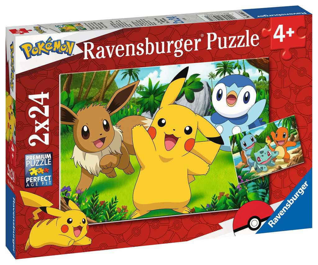 Ravensburger Puzzle - Pikachu und seine Freunde - 2x24 Teile