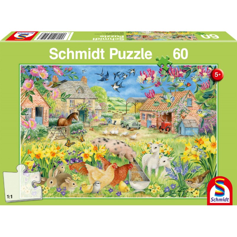 Schmidt Puzzle - Mein kleiner Bauernhof - 60 Teile