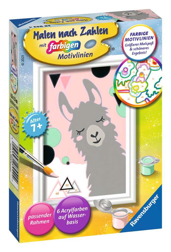 Ravensburger Malen nach Zahlen - Glückliches Lama
