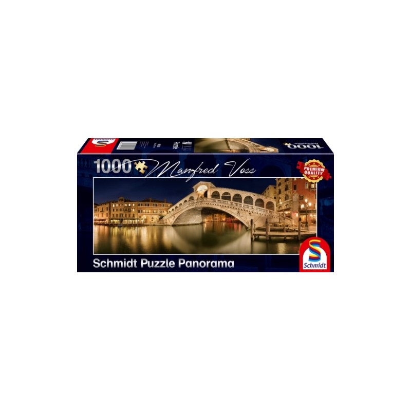 Schmidt Puzzle - Panorama Rialto Brücke - 1000 Teile