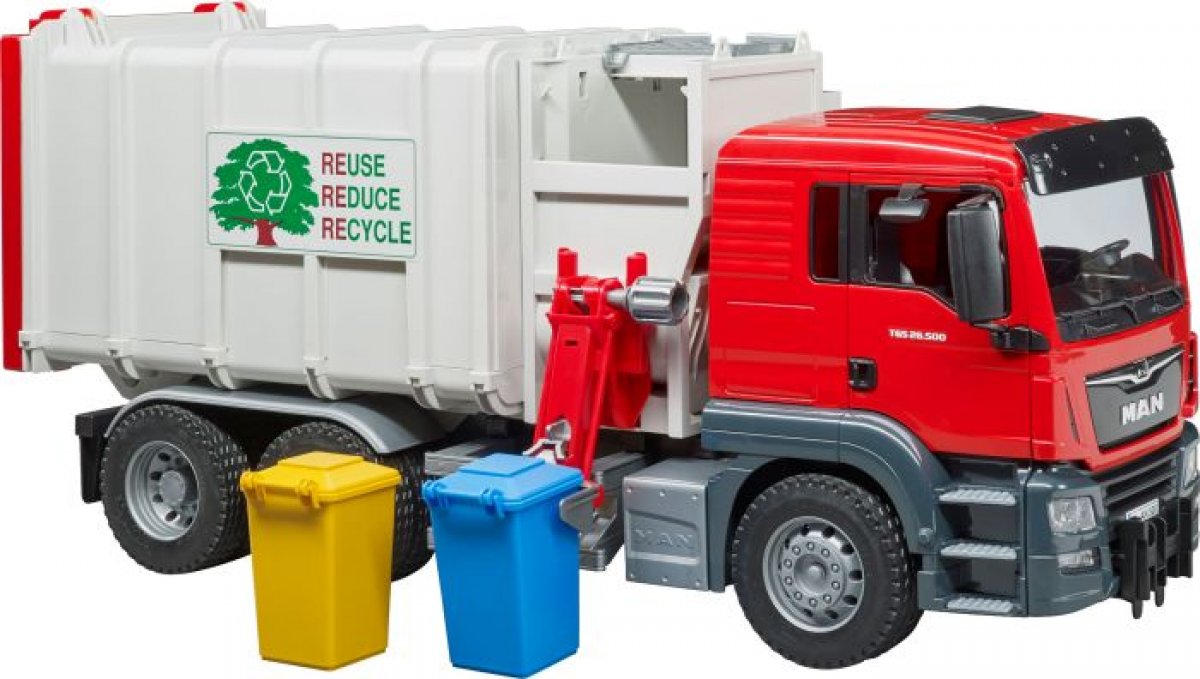 Bruder 03761 - MAN TGS Seitenlader Müll-LKW