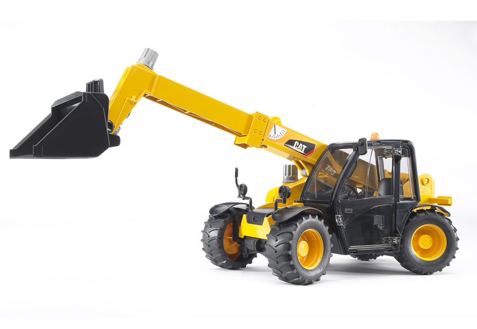 Bruder 02141 - Caterpillar Teleskoplader L 33,5 x B 14,2 x H 14 cm, 1:16