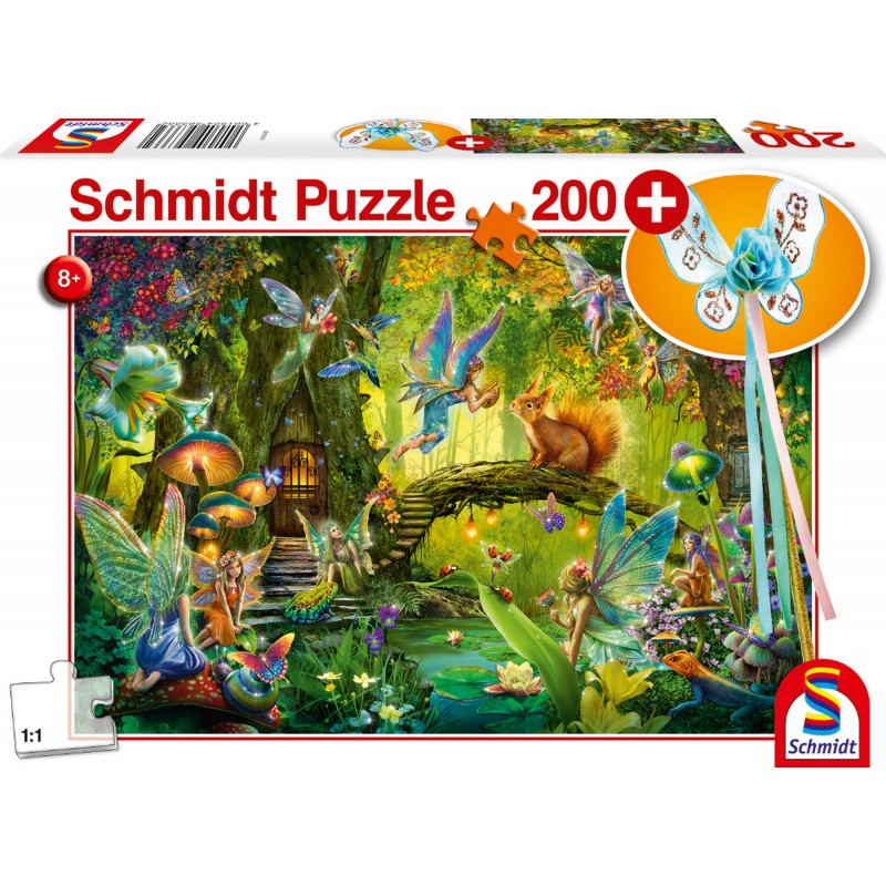Schmidt Puzzle - Feen im Wald - 200 Teile