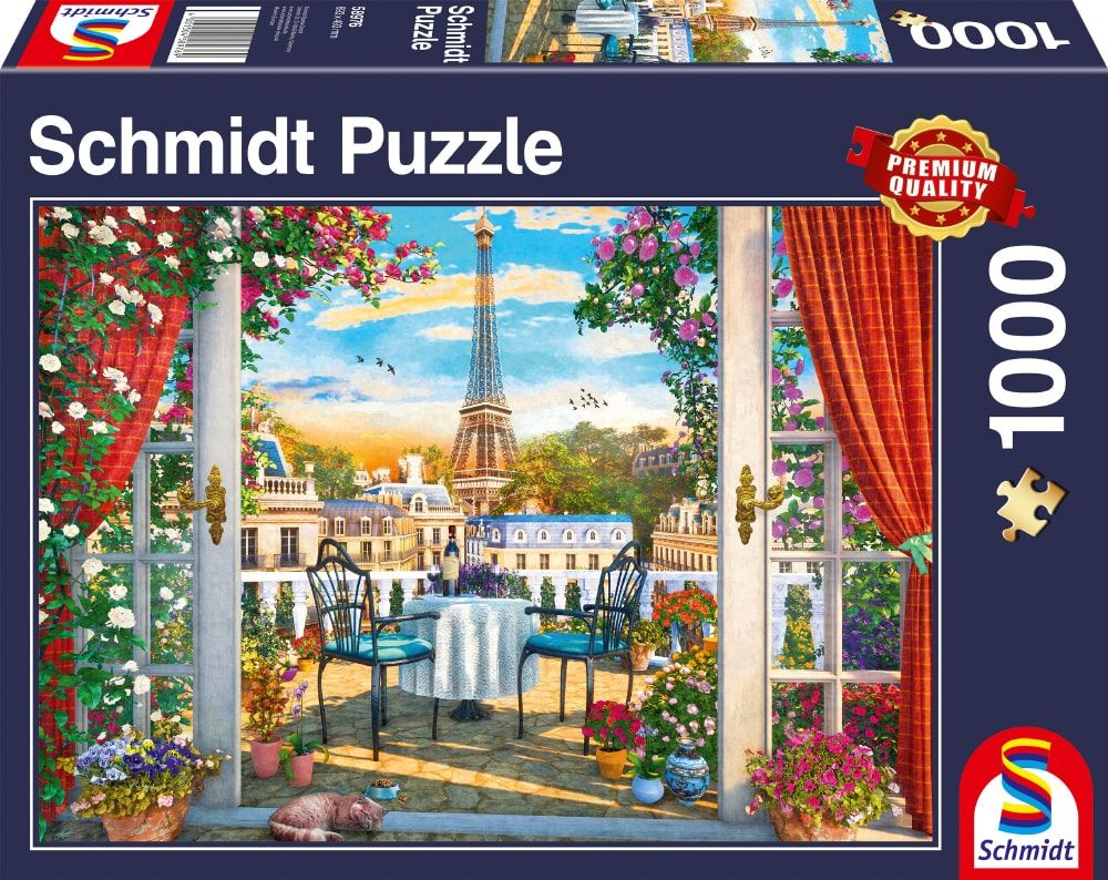 Schmidt Puzzle - Terrasse in Paris - 1000 Teile