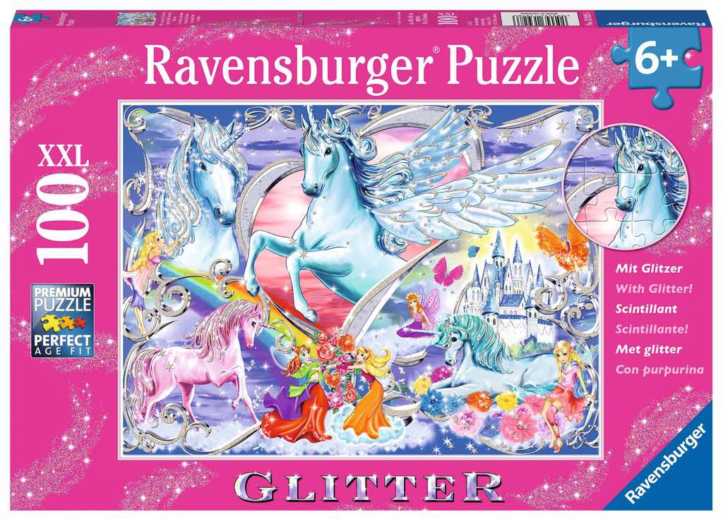 Ravensburger Puzzle - Die schönsten Einhörner - 100 Teile XXL