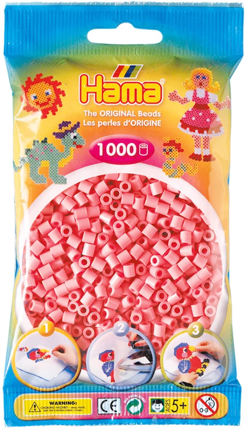 HAMA Bügelperlen im Beutel - 1.000 Stück - 207-06 rosa