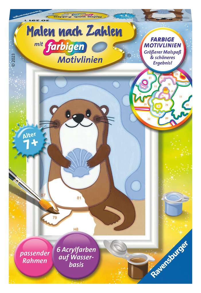 Ravensburger Malen nach Zahlen - Fröhlicher Otter