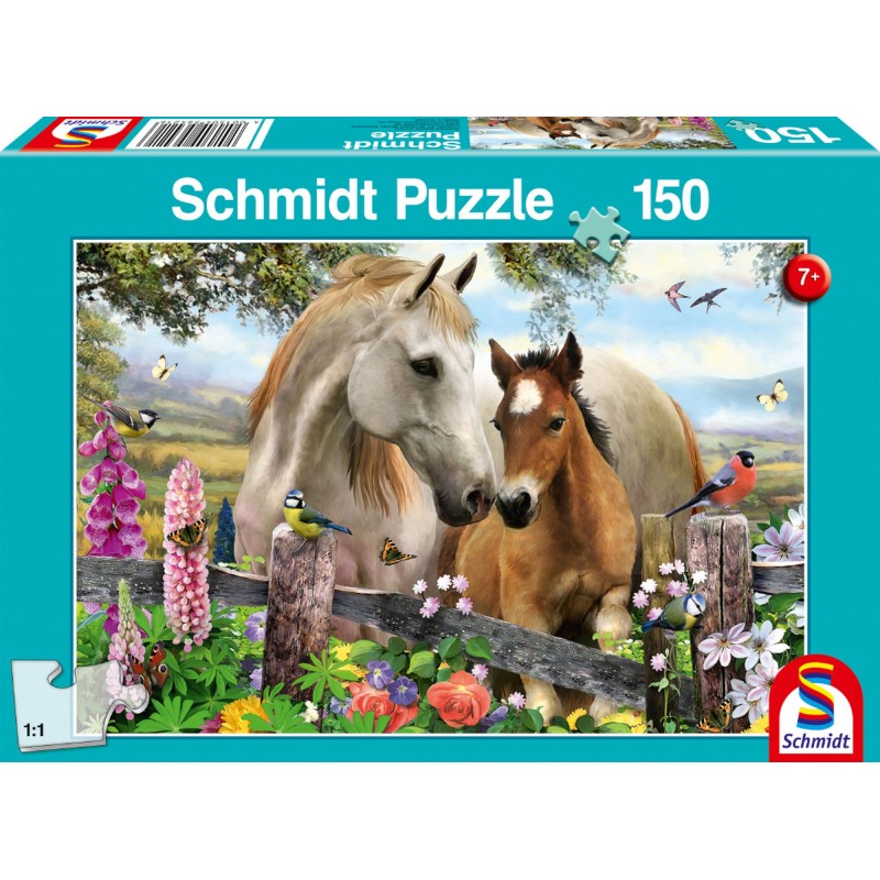 Schmidt Puzzle - Stute und Fohlen - 150 Teile