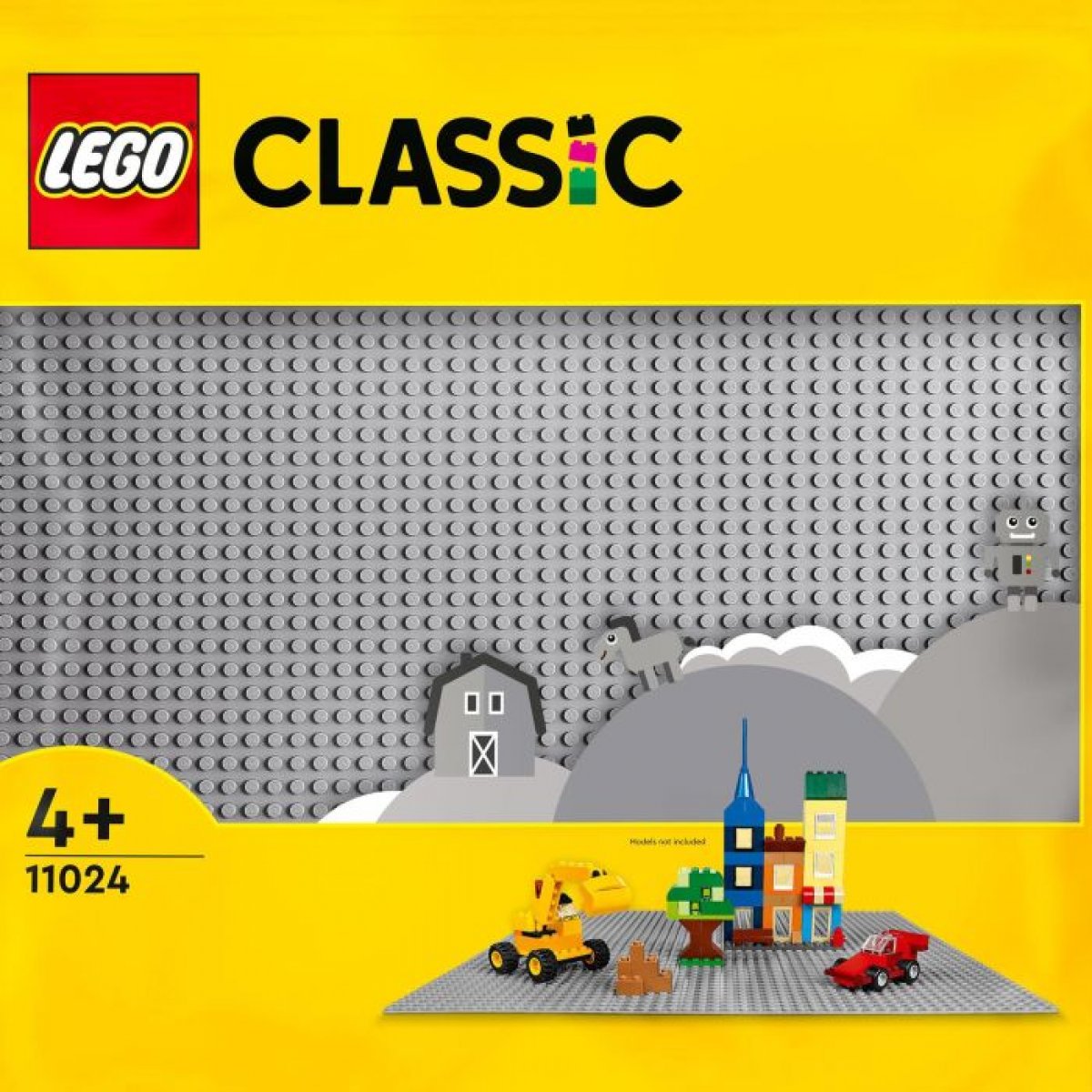 LEGO 11024 - Classic Bauplatte grau