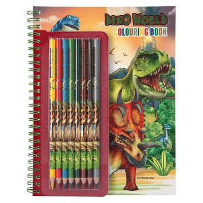 Depesche - Dino World - Malbuch mit Buntsti